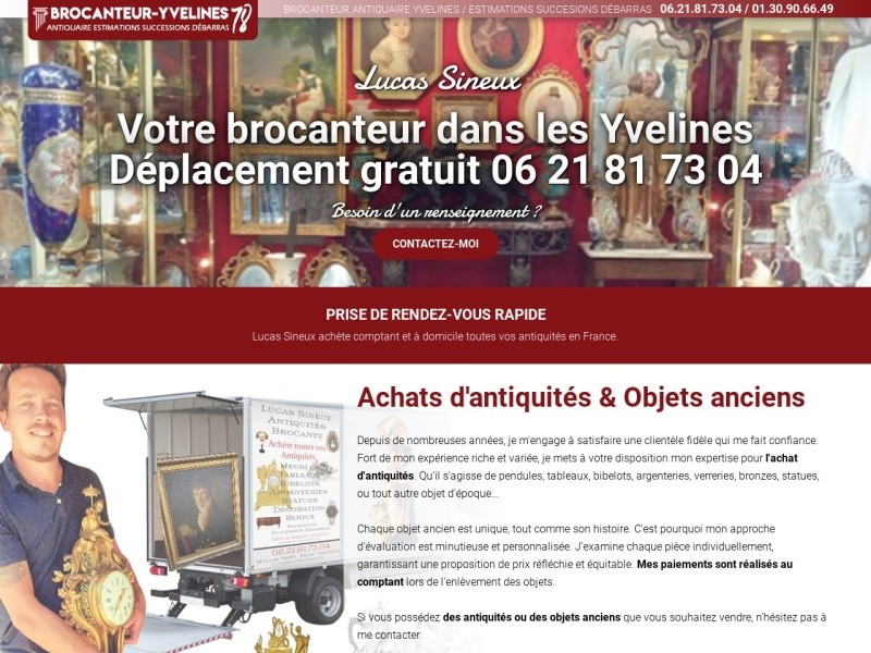 Lucas Sineux Antiquaire Yvelines Achète toutes vos Antiquité partout en France