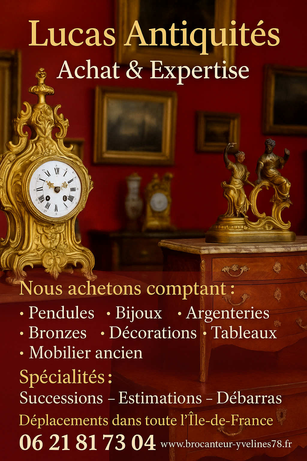 Antiquaire Yvelines Lucas  Achète 06.21.81.73.04